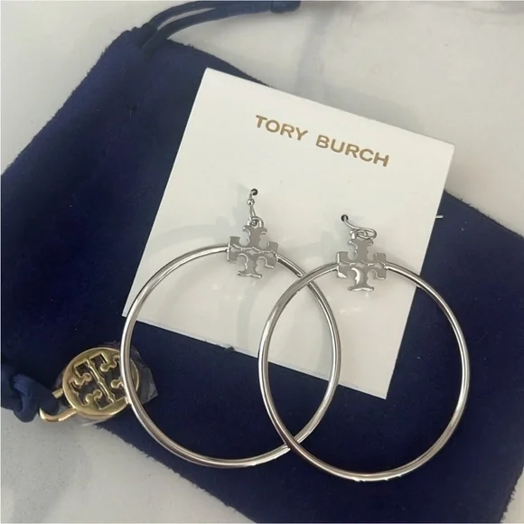Tory Burch stacked-T Hoop - Picture 11 of 12